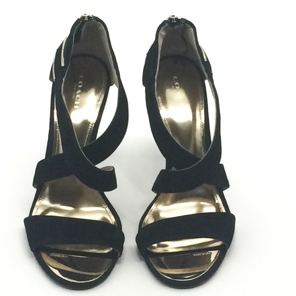 COACH Halsey Nubuck Heels - Picture 2 of 8